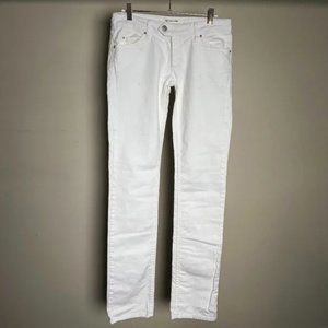 Isabel Marant Étoile White Light Wash Denim Straight Leg Jeans Womens Size 28
